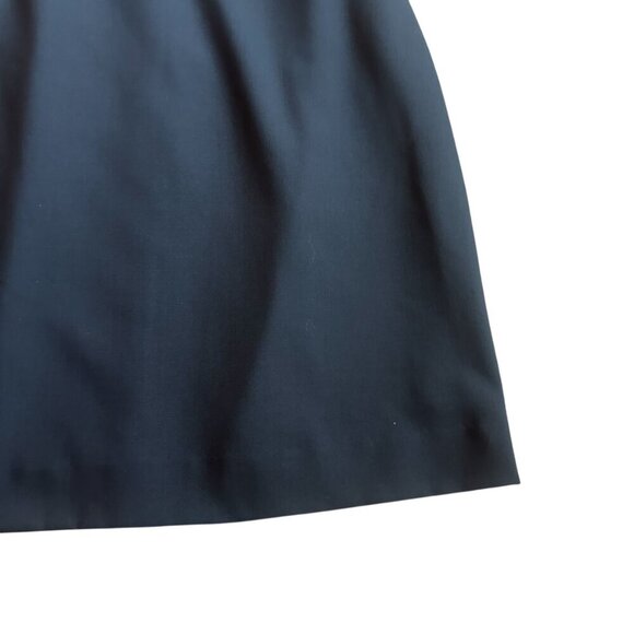 Rebecca Taylor Black Sheath Dress Lace Detail Gold Zip Wool Blend Size 8 Women's - Picture 3 of 10